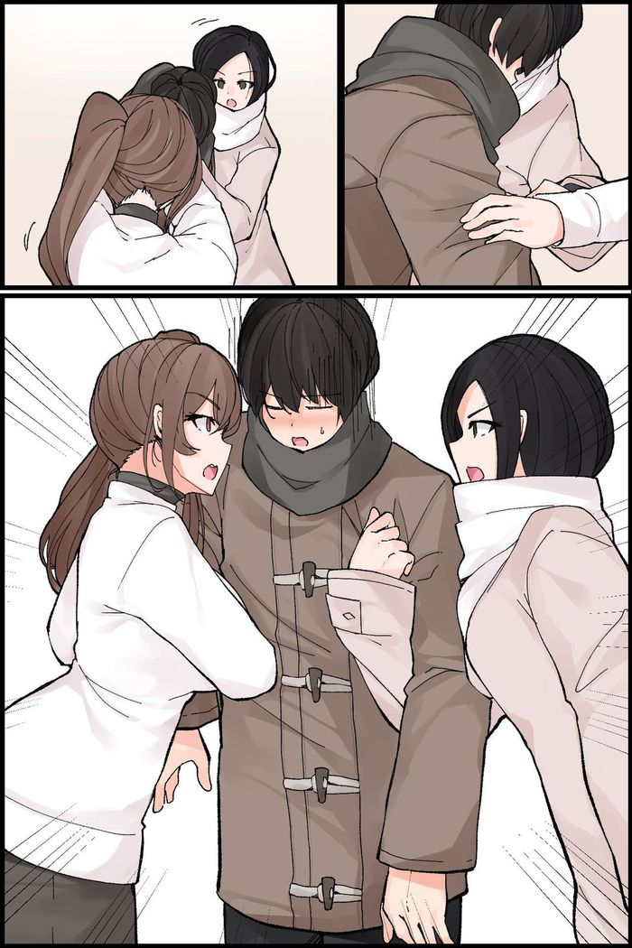 Mechakucha Eroi Karada no Sewazuki Osananajimi to, Cool-kei Kyonyuu Bijin Douryou to Oren-chi de 3P Harem!?