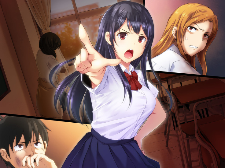 Kyousei Netorare Seitokaichou ~Chinpira no Nikubou o Musaboru Boku no Kanojo~