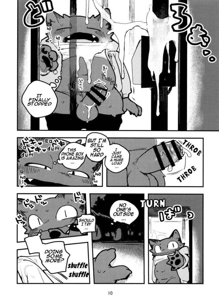 Nekoda-kun at the phone box!!!!