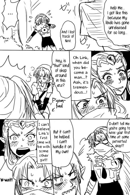 Link to Zelda ga Jun Ai Ecchi suru Manga
