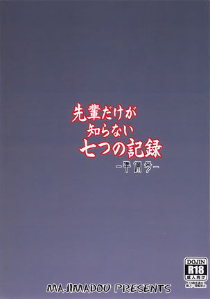Senpai dake ga Shiranai Nanatsu no Kiroku -Junbigou- - Page 22