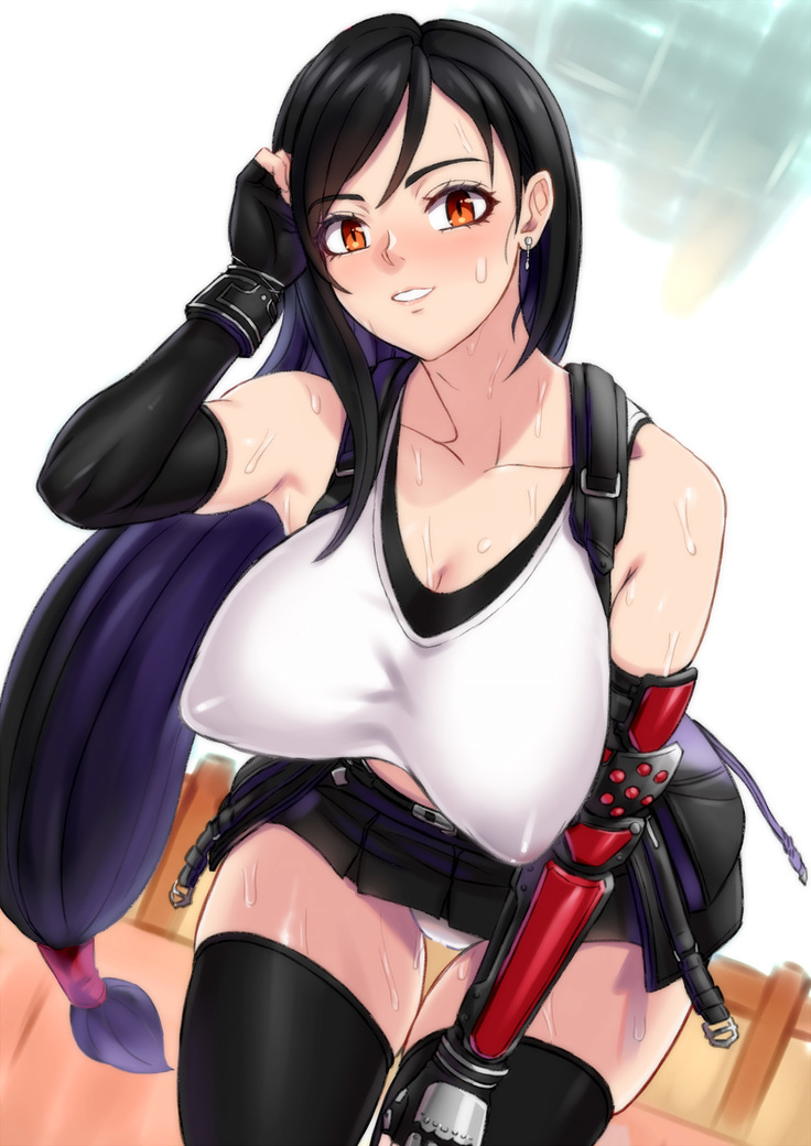 爆乳看板娘のスラムエッチ