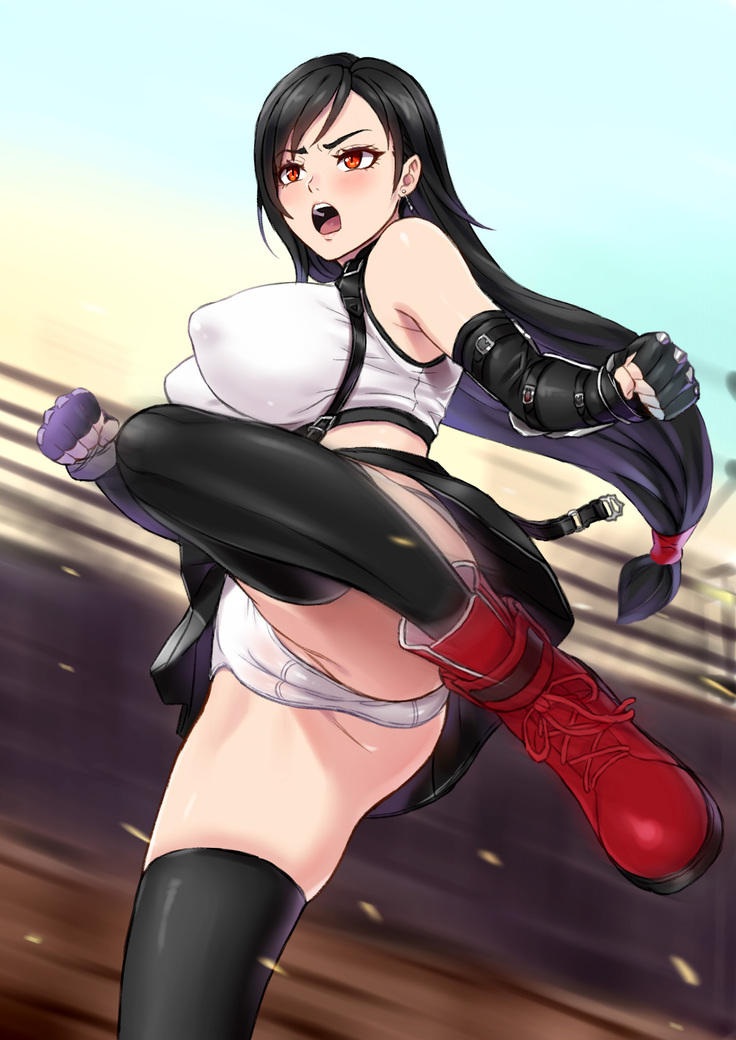爆乳看板娘のスラムエッチ