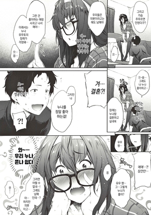 Babaa no Inu Ma ni Nee-chan to | 엄마가 없는 사이에 누나랑 - Page 7