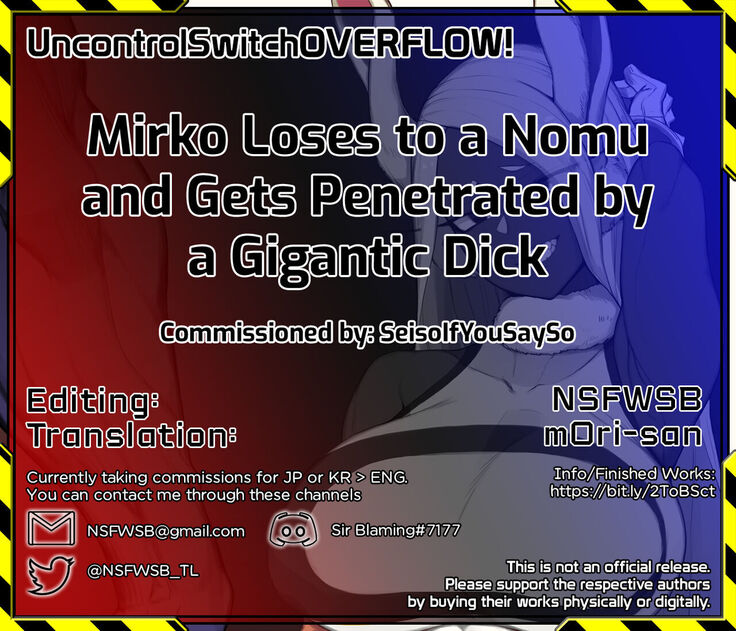 Mirko Loses to a Nomu and Gets Penetrated by a Gigantic Dick