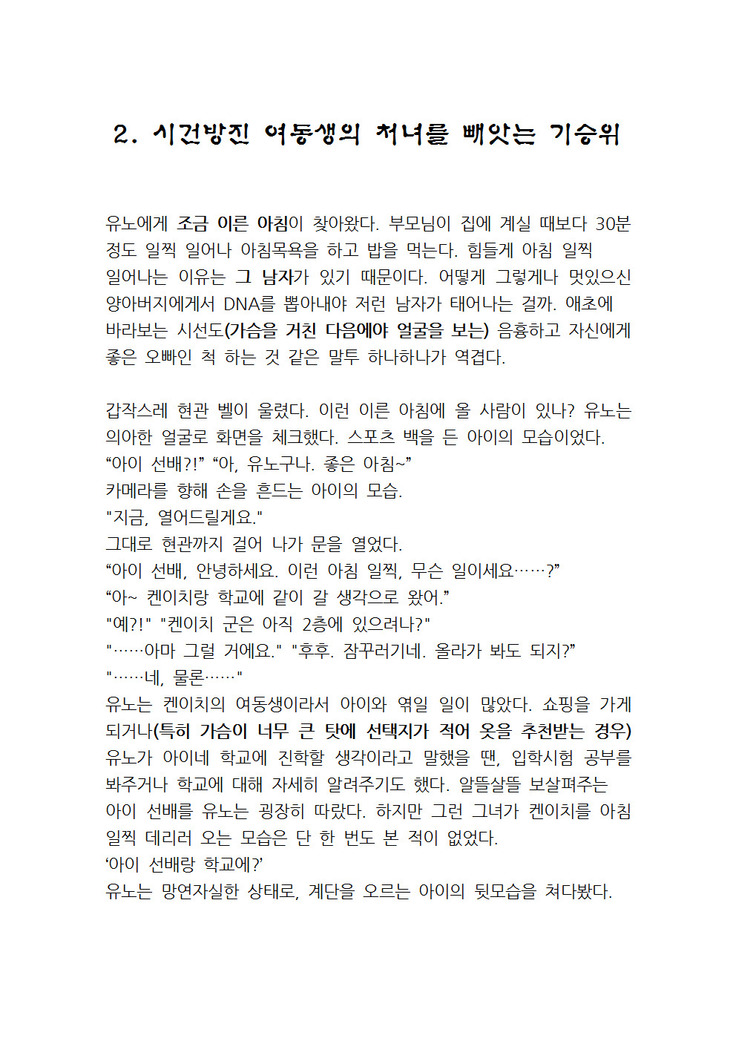 최면개조 소설