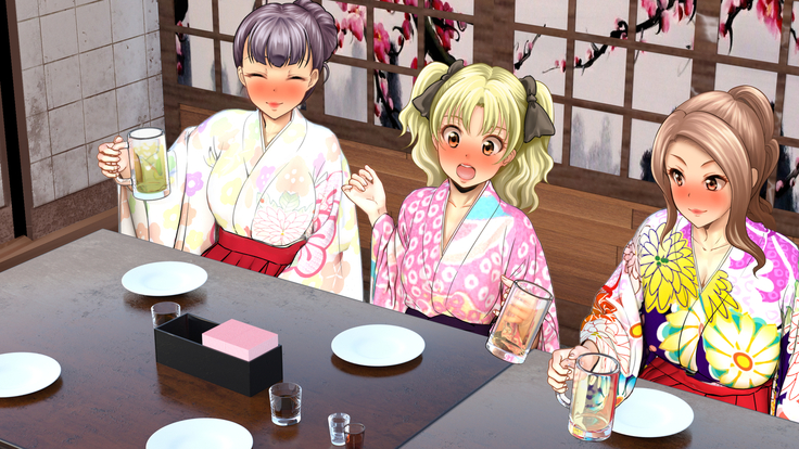 酔わせてヤッて大乱交！！ ～卒業式の飲み会でビッチ3人と乱交デビューしちゃいました～
