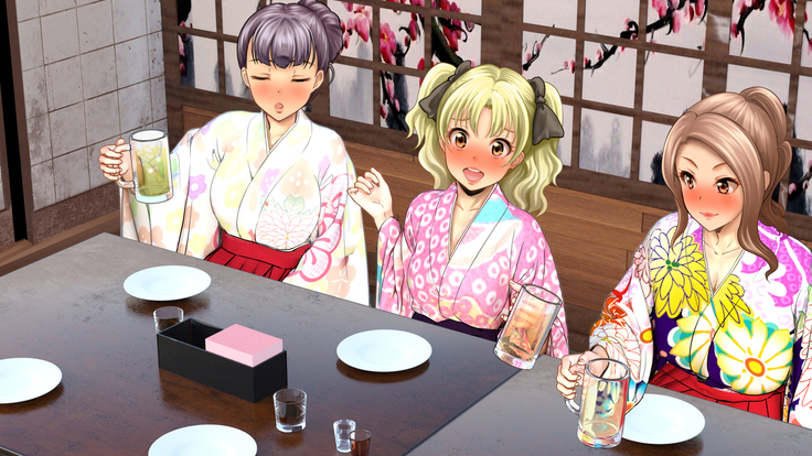 酔わせてヤッて大乱交！！ ～卒業式の飲み会でビッチ3人と乱交デビューしちゃいました～