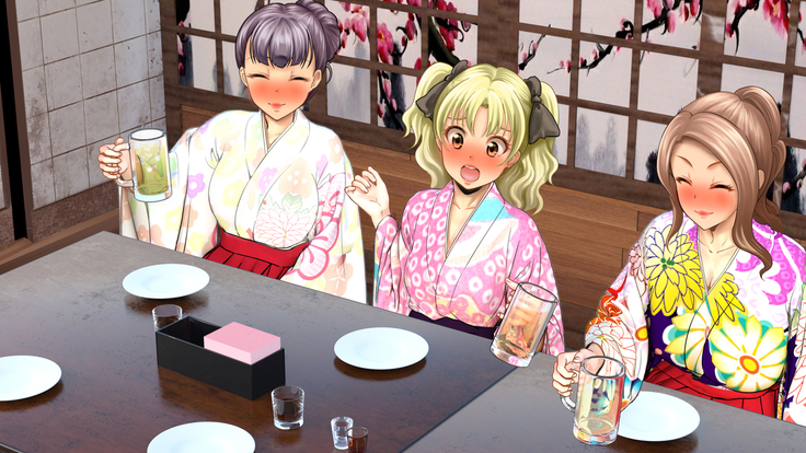 酔わせてヤッて大乱交！！ ～卒業式の飲み会でビッチ3人と乱交デビューしちゃいました～