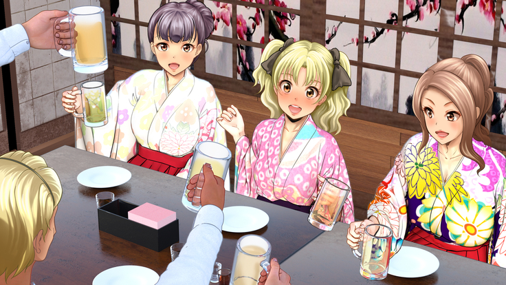 酔わせてヤッて大乱交！！ ～卒業式の飲み会でビッチ3人と乱交デビューしちゃいました～