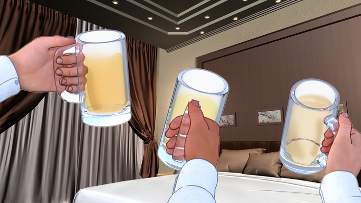 酔わせてヤッて大乱交！！ ～卒業式の飲み会でビッチ3人と乱交デビューしちゃいました～