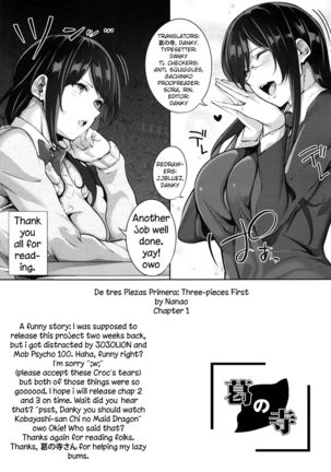 De tres Piezas Primera | Three-pieces Ch.1 Page #19