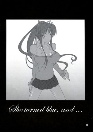 she turned blue, and...