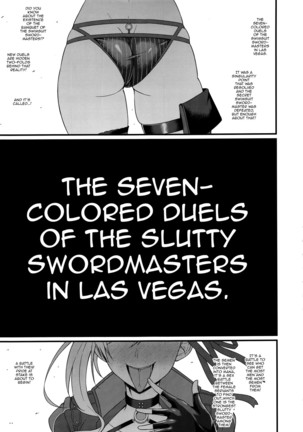Las Vegas Bitch Kengou Sex Nanairo Shoubu | The Seven Colored Duels of the Slutty Swordmasters in Las Vegas