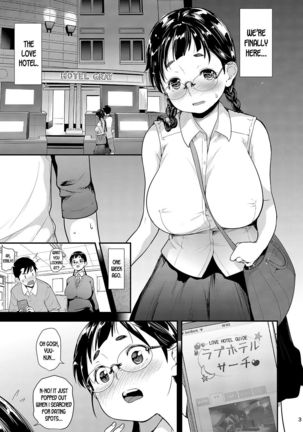 Jimiko to Ichinichijuu Sex 3 -Hajimete no Love Hotel- | Day Long Sex With A Plain Looking Girl 3 Page #3