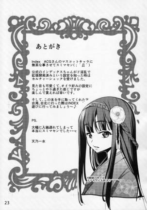 INDEXGIRLS 11 Index-chan no hageshii Mousou Yuukii Page #24