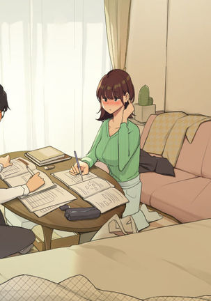 Hitorigurashi no Joshidaisei no Oheya, Tomodachi to Ichinichi Shuuchuu shite Benkyoukai shiyou to Kimeta Hi | Preparing for exam with my friend