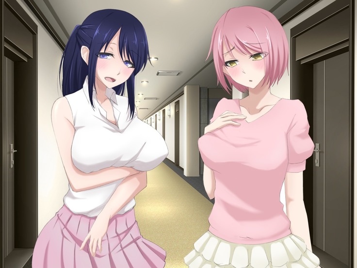 女子寮潜入ふたなり女体化してお風呂で百合3P