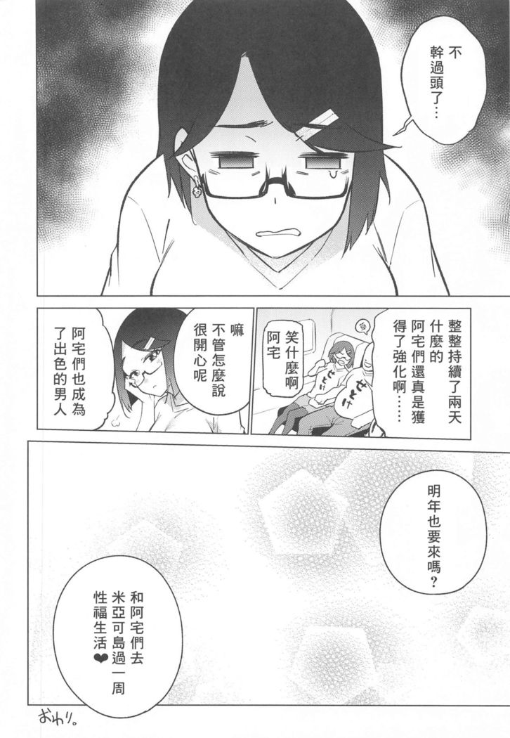 Otaku to Iku Miyako Jima 1-shuukan Seikatsu | 阿宅與高潮米亞可島的一周性福生活