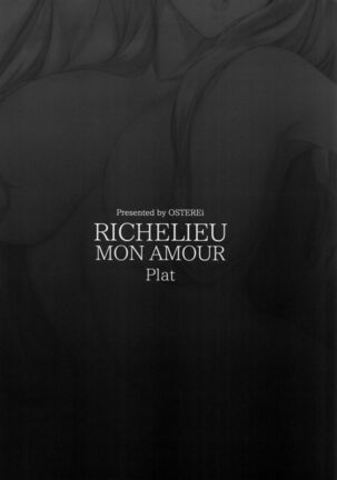 RICHELIEU MON AMOUR Plat | Richelieu My Love Dish Page #30