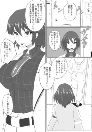 Suikan Mujikaku Choukyou Kairaku Ochi Raiko-san o Dosukebe ni Suru Hon - Page 20