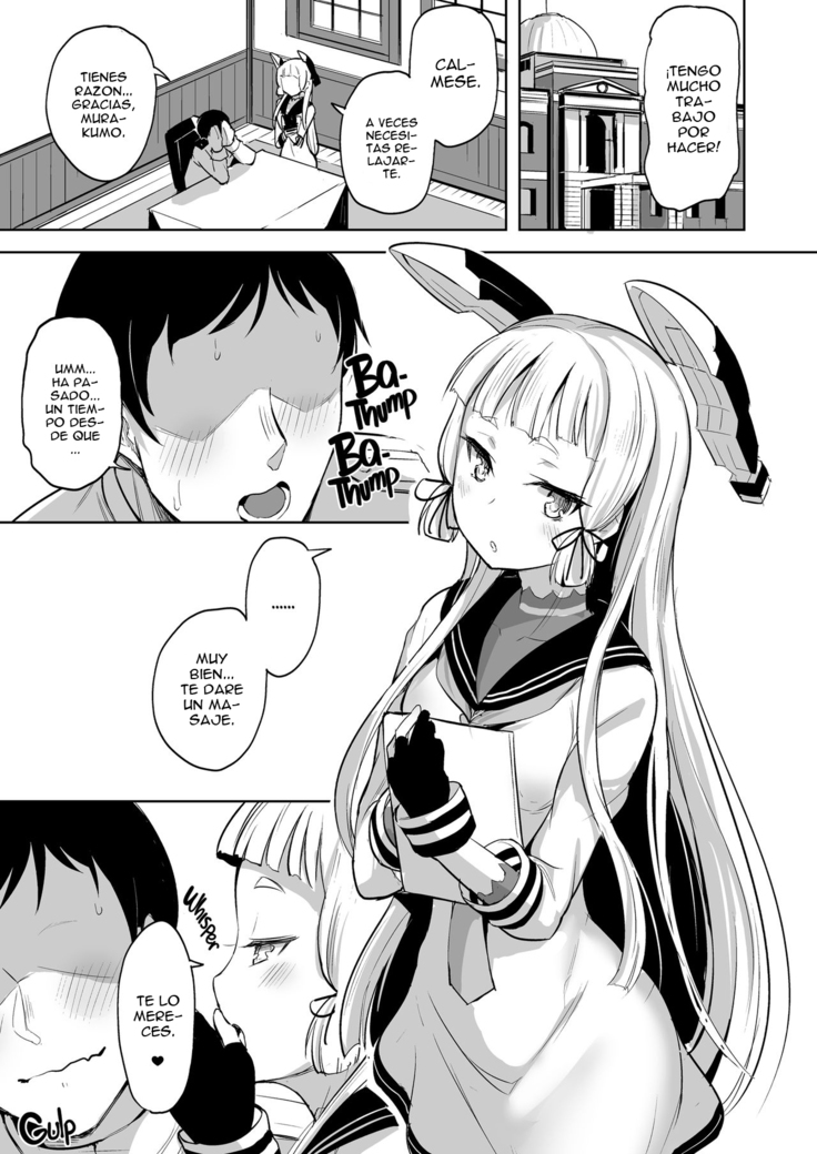 Chotto S na Murakumo to Kekkyoku Ichatsuku Hon | A Lil’ Bit Sadistic Murakumo Has Her Fun With Admiral (decensored)