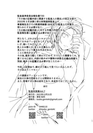 [Touka Genteki] Kansatsu Shippai Shuu Vol. 7 ~Sonota Kisai Naiyou Hen~ - Audit Failure Cases [Digital] Page #16