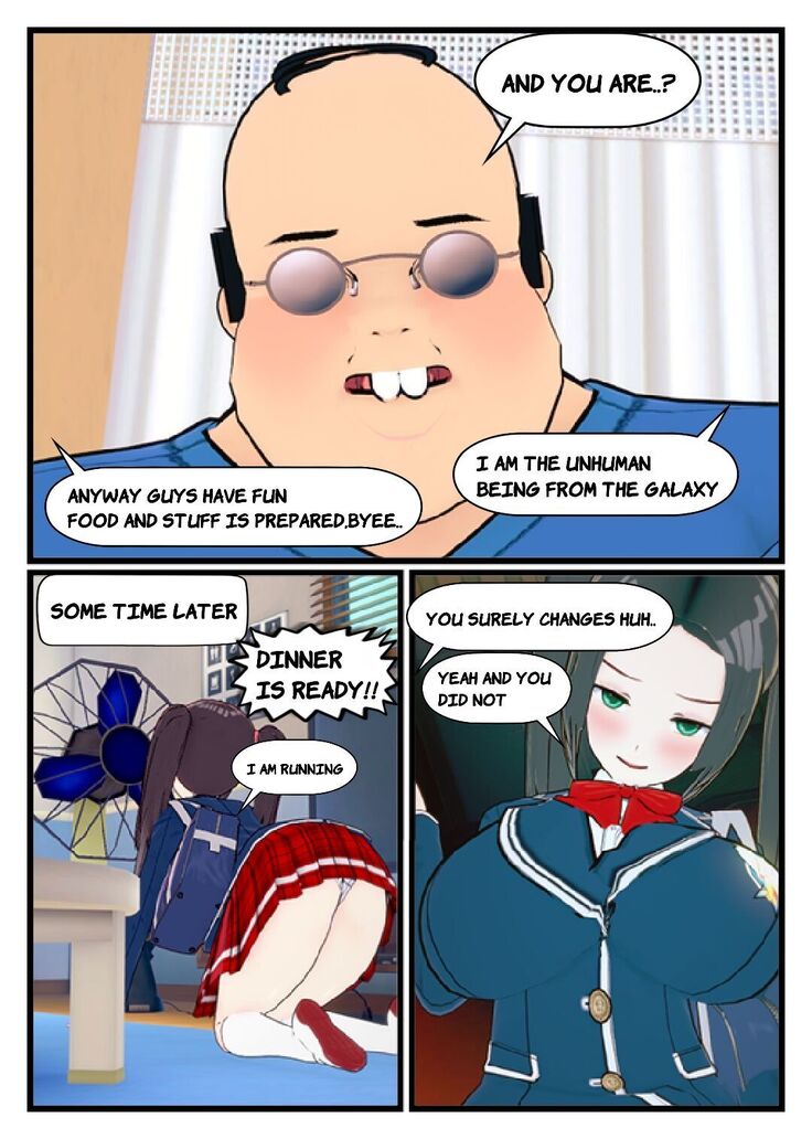 Ugly alien sister becomes hot