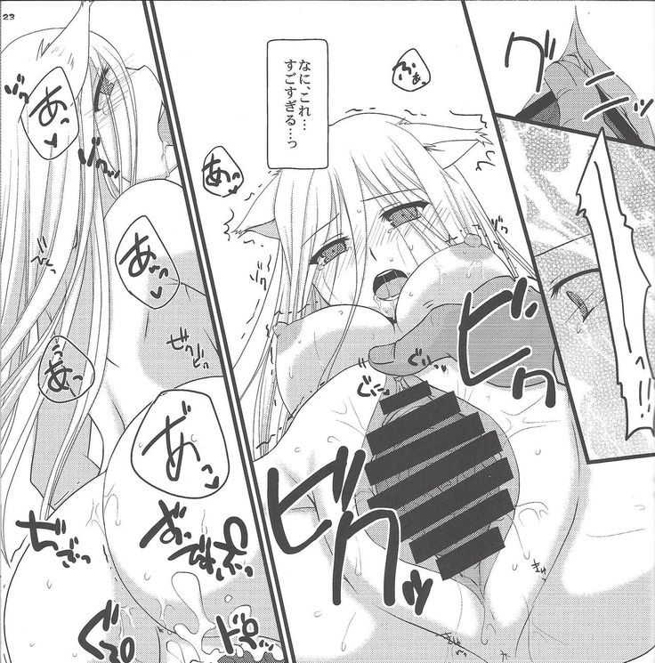Ao zukin-san to shiro okami-san