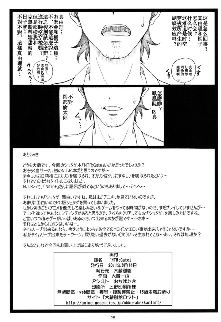 NTR;Gate [樵夫個人漢化］