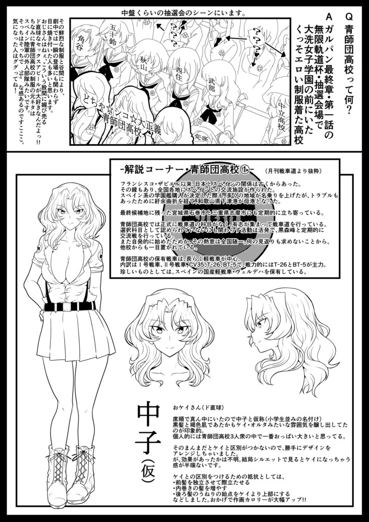 青師団高校 ネタ出しだけのコピー本