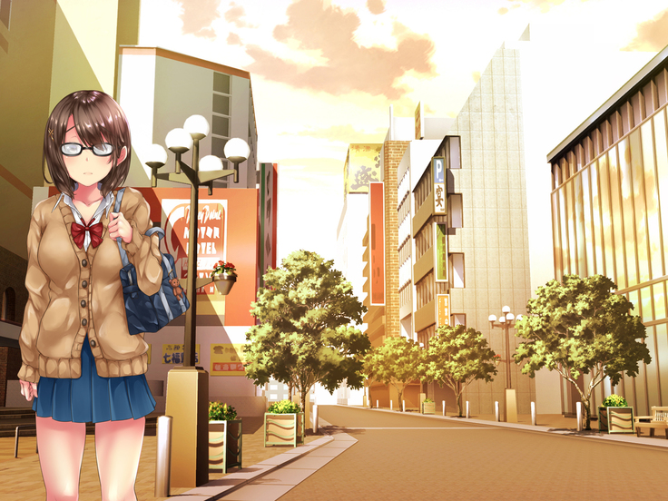 電話ボックスの中でオヤジチ○ポにハメられた少女