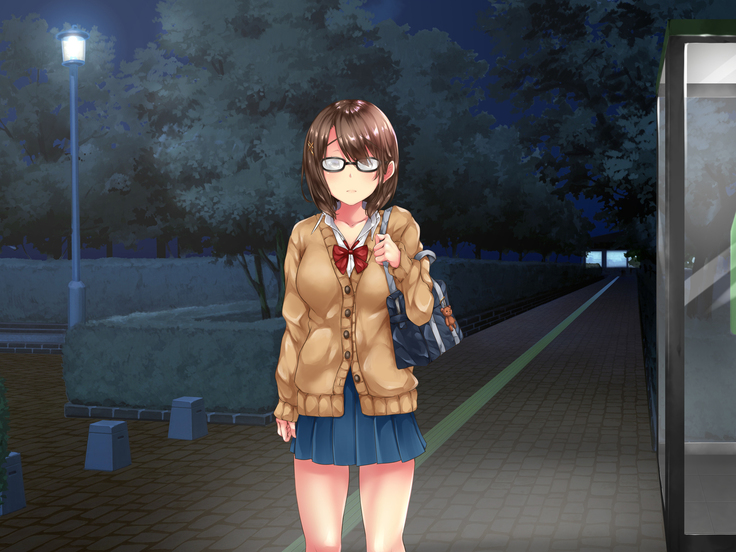 電話ボックスの中でオヤジチ○ポにハメられた少女