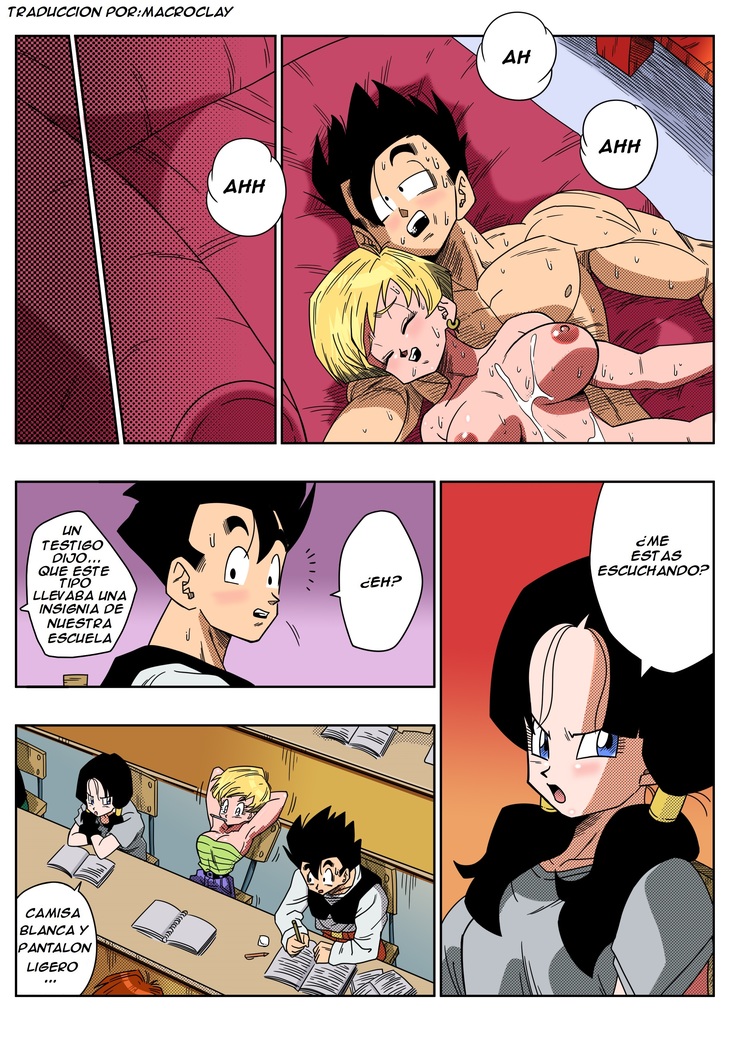 LOVE TRIANGLE Z - Gohan, Erasa to Deau (Dragon Ball Z)  Full Color uncensured