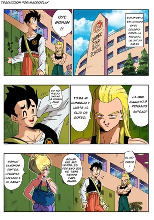 LOVE TRIANGLE Z - Gohan, Erasa to Deau (Dragon Ball Z)  Full Color uncensured