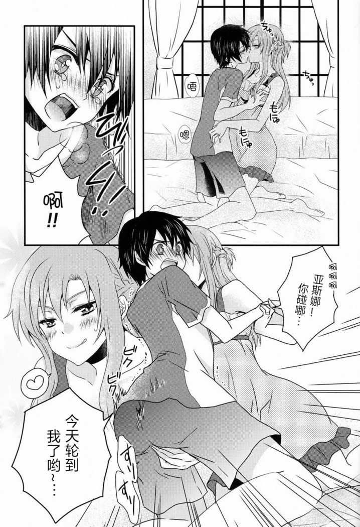 Koisuru Asuna wa Setsunakute Kirito-kun o Omou Totsui Ijiwaru Shichauno | 热恋中的亚斯娜想与桐人这样那样