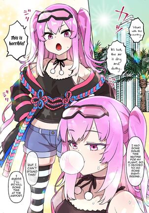 A girl who degrades into a harem's female slave in a desert country