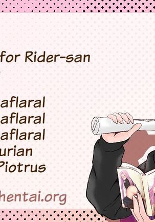 Yappari Rider wa Eroi na 9 Rider-san ni Denma desu. | As expected, Rider is erotic 9. Electric Massage for Rider-san Page #27