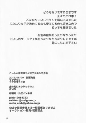 Koishi ga Muishiki Chipo de Ooabare suru Hanashi - Page 22