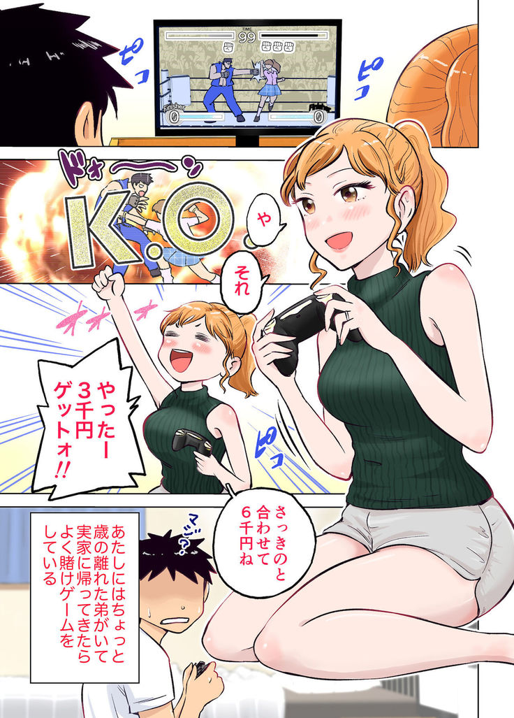 Nee-chan to Game Taiketsu de Ecchi na Onegaishitemita