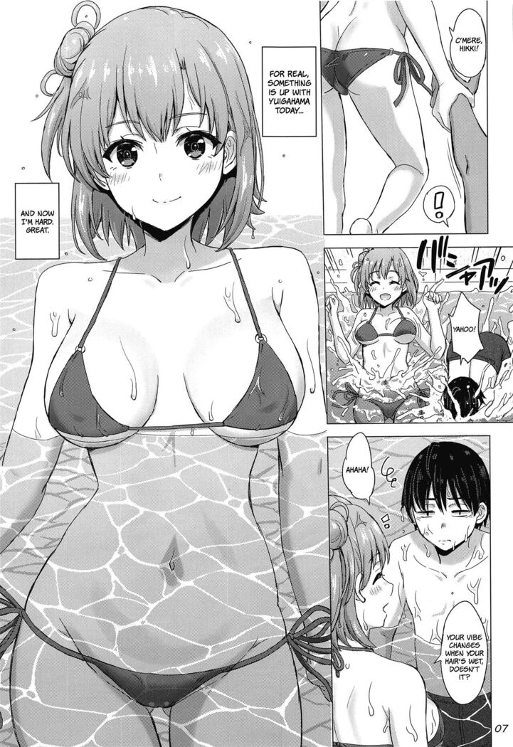 Jounetsuteki na Natsu no Resort o Yuigahama Oyako to. | A Passionate Summer Resort with the Yuigahamas.