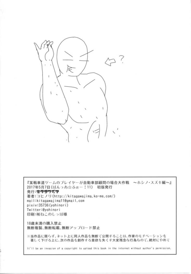 Bou Senshadou Game no Player ga Jidousha-bu Komon no Baai Daisakusen ~Hoshino Suzuki Hen~