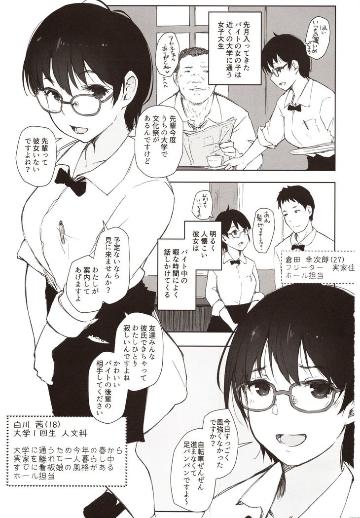 Shortcut de Megane no Niau Hitonatsukoi Beit no Kouhai ga Yarichin Douryou no Kuruma de Okurarete kara Mudankekkin Shiteiru