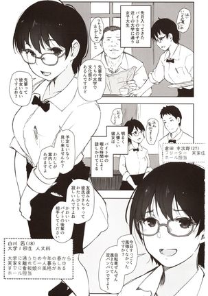 Shortcut de Megane no Niau Hitonatsukoi Beit no Kouhai ga Yarichin Douryou no Kuruma de Okurarete kara Mudankekkin Shiteiru