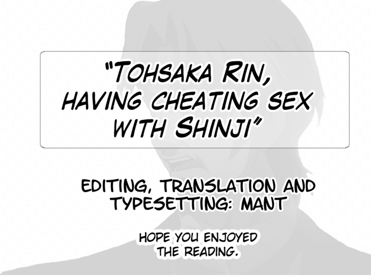 Tohsaka Rin, Shinji to Uwaki Sex Suru