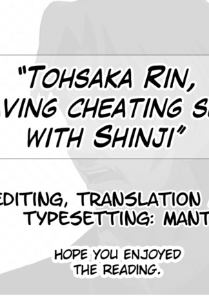 Tohsaka Rin, Shinji to Uwaki Sex Suru - Page 18