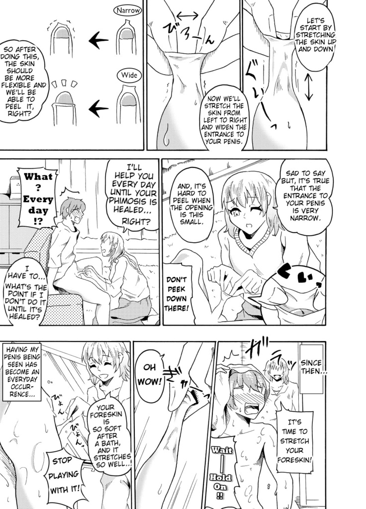 Onee-chan ni yoru Shinsei Houkei Chiryou | The True Phimosis Treatment by Sis