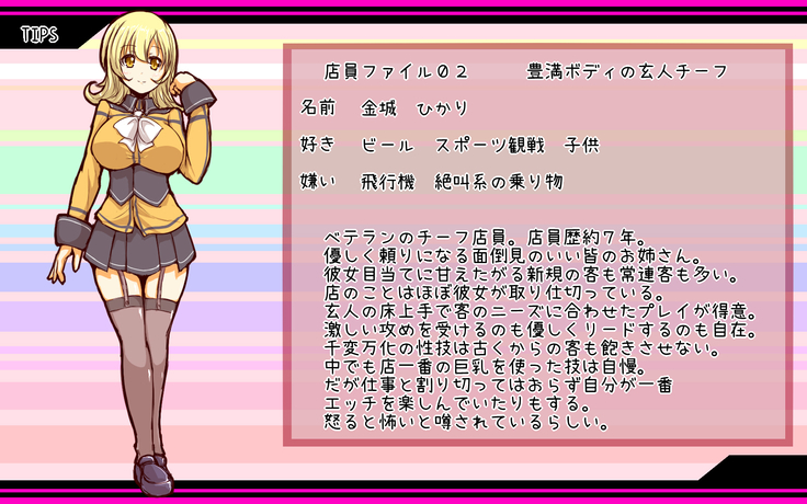 淫乱ピンクなエロカフェ店員　設定＋