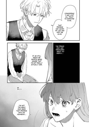 Yandere Ouji ga Shachiku Onna no Watashi o Hanasanai | The Yandere Prince Won't Let Me Slip Away 2 Page #54