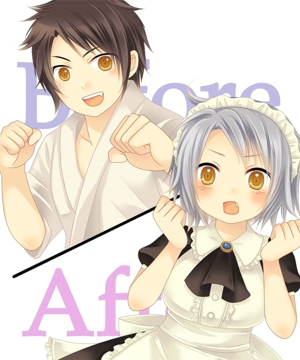 Feminized Sagi and Hero Shoukan
